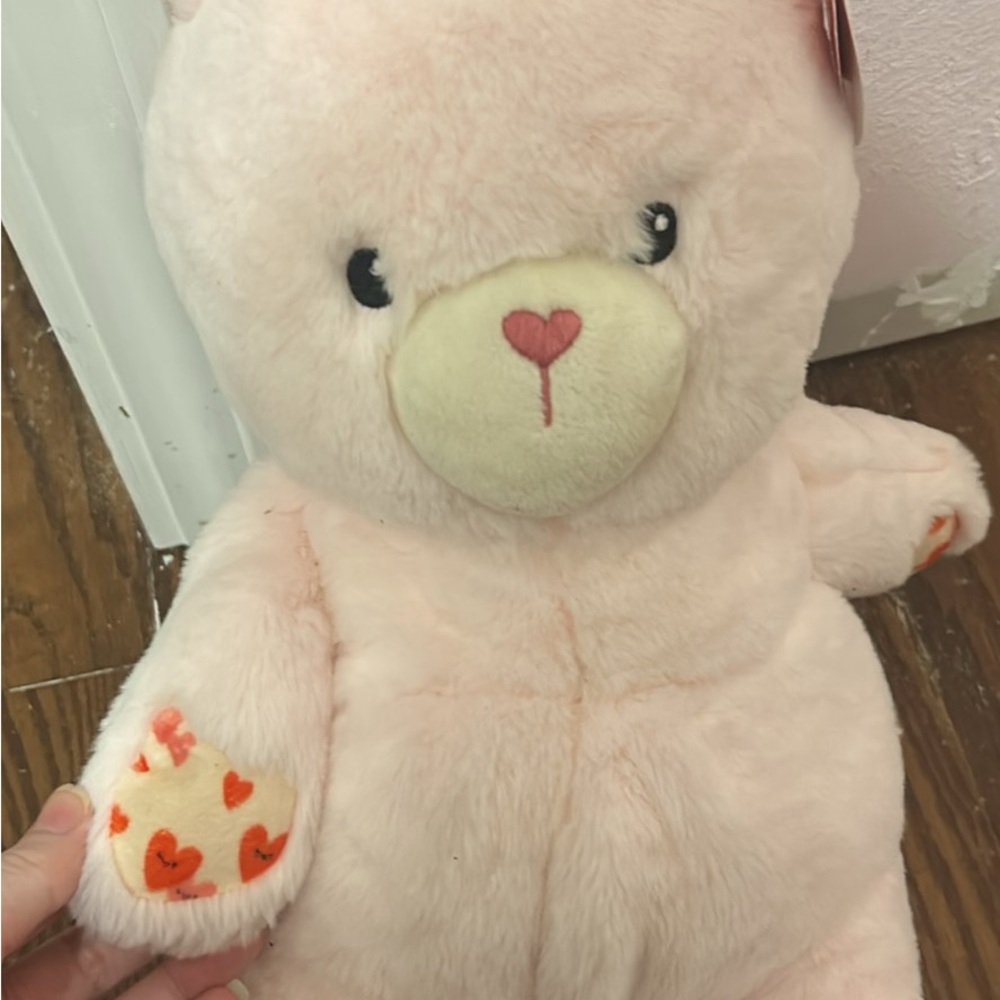 Gigglescape Blush Teddy Bear with Heart Details